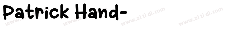 Patrick Hand字体转换